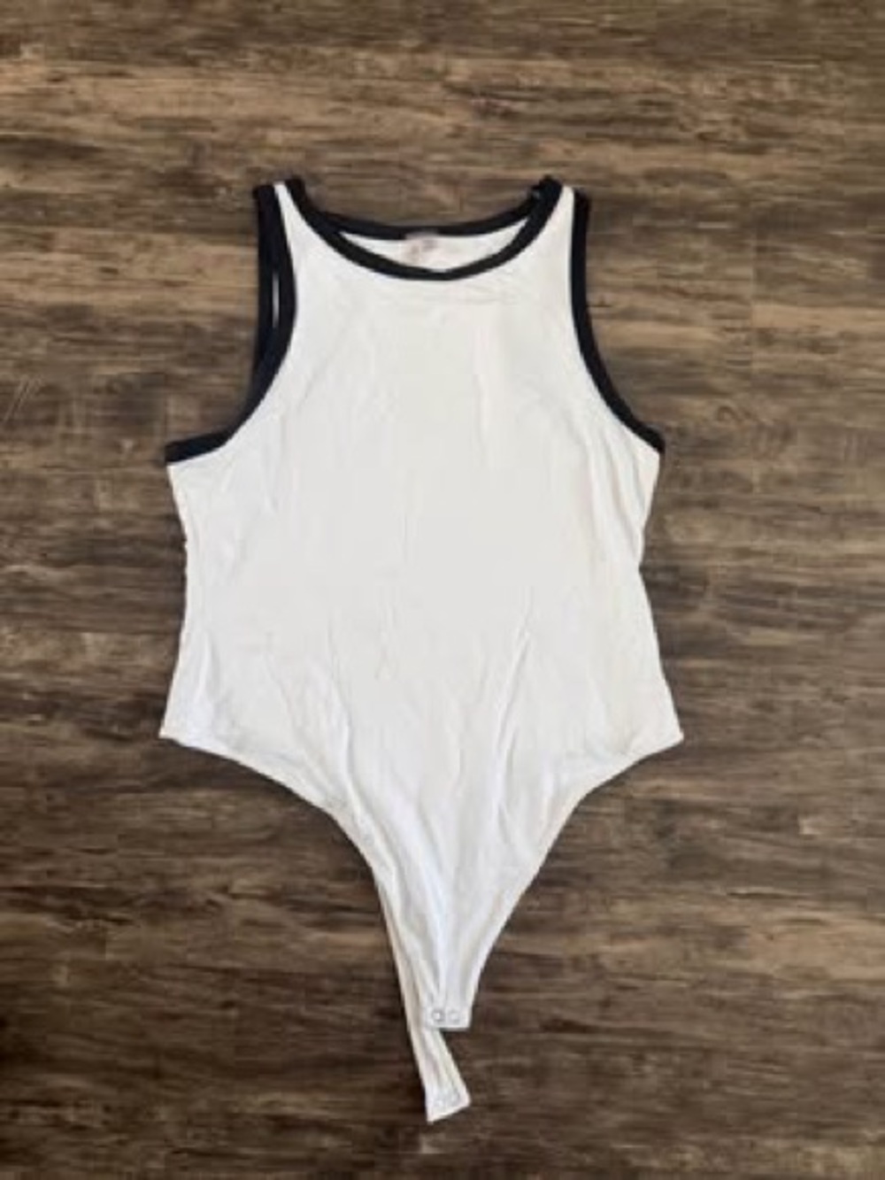 SECOND SKIN by RD STYLE white bodysuit size XL